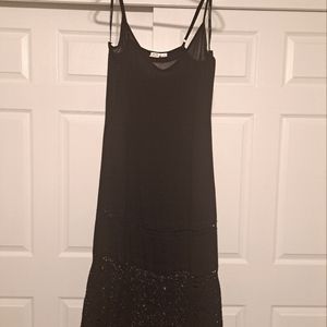 Long Black Strappy Dress